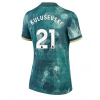 Maglia Calcio Tottenham Hotspur Dejan Kulusevski #21 Terza Divisa Donna 2024-25 Manica Corta